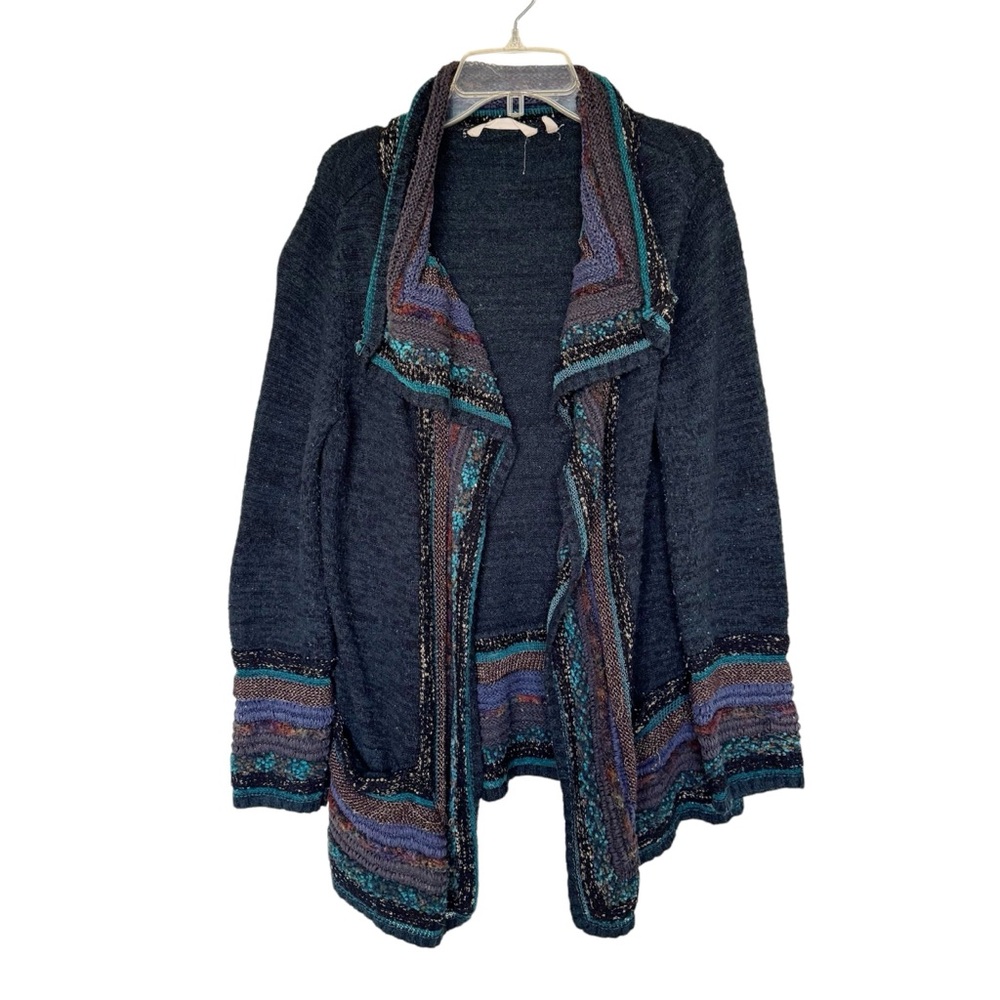 Soft Surroundings Nahla Cardigan Sweater Metallic Boho